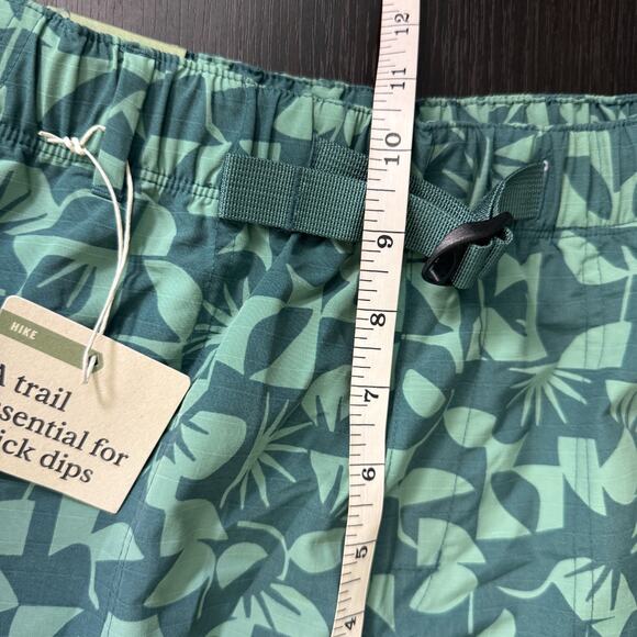 REI Trailmade Amphib Shorts Womens Medium Hiking Hike Swim Sun Peak Jasper Green - Picture 9 of 11
